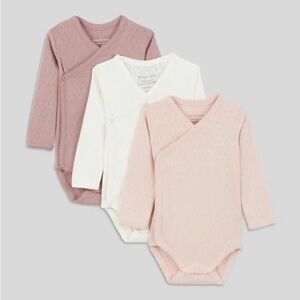 … Bout’Chou Monoprix Bundle of three French pointelle baby onesies !